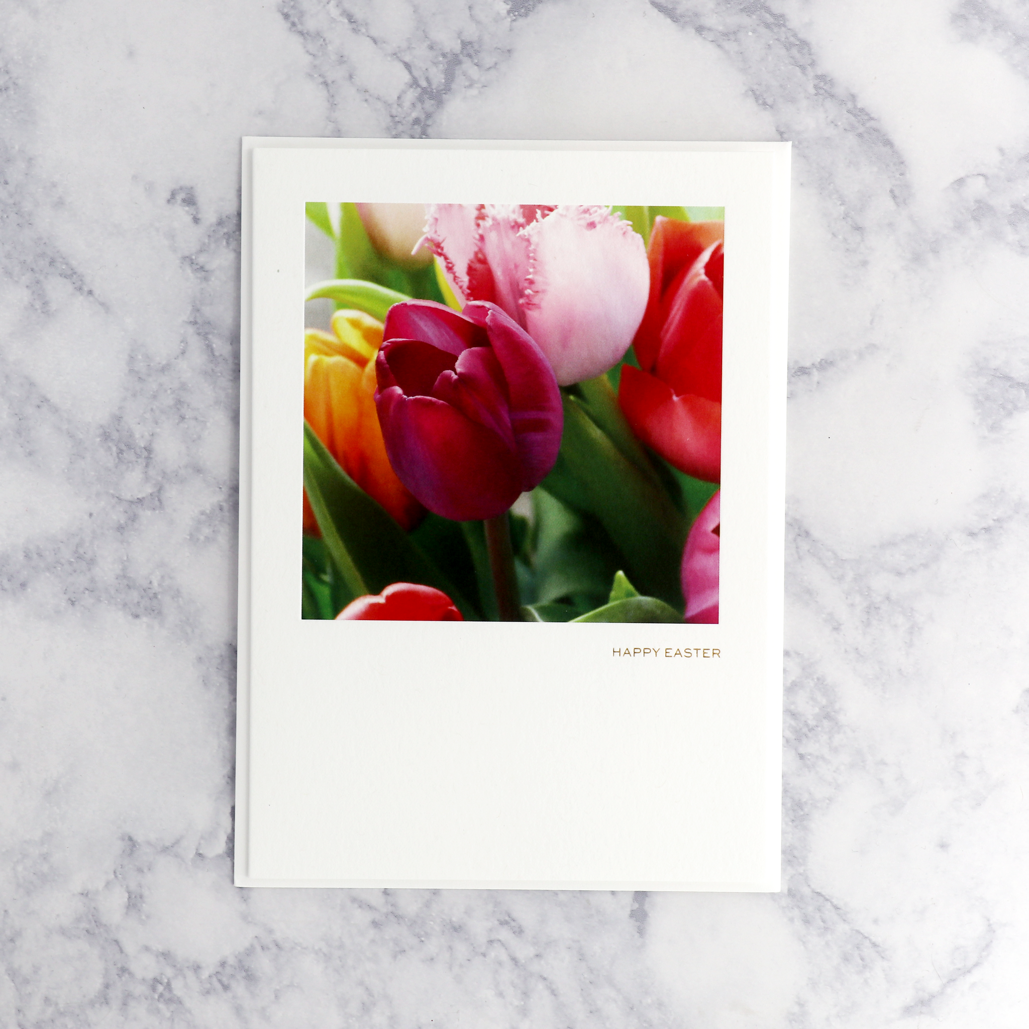 Photo Tulips Easter Card