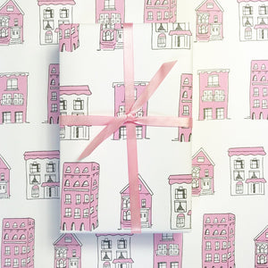 Pink Houses Flat Wrap