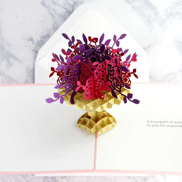 Pop Up Flowers Birthday Card