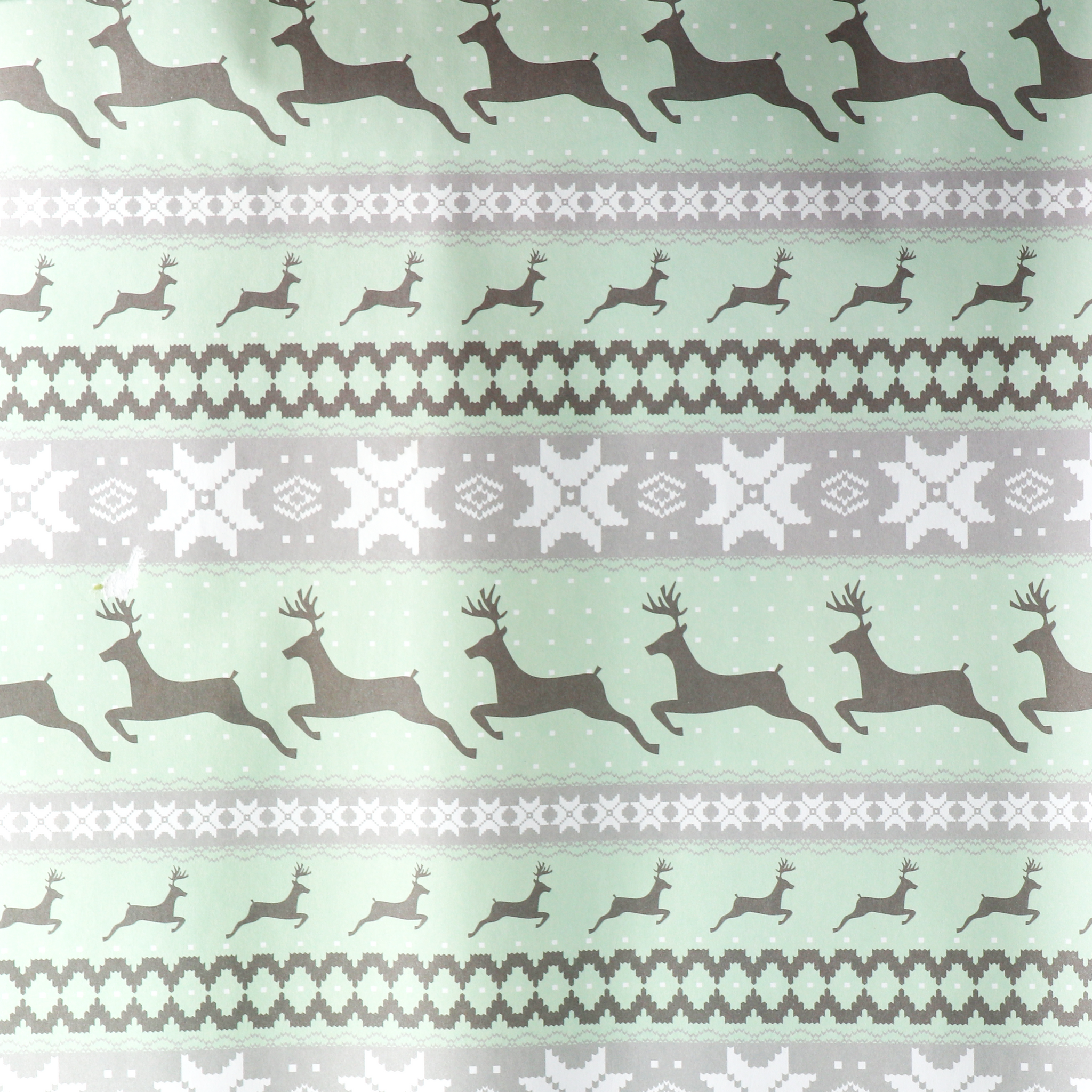 Reindeer Print Christmas Flat Wrap