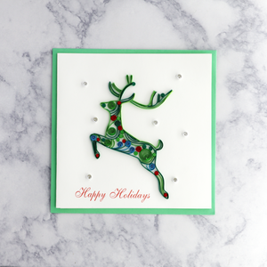 Reindeer Quilling Holiday Card