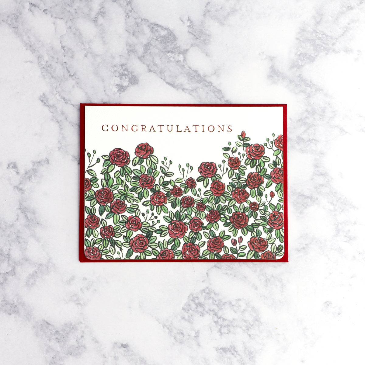Cogratulations Roses Rose Garden Congratulations Card – Bonsai Paper Co.