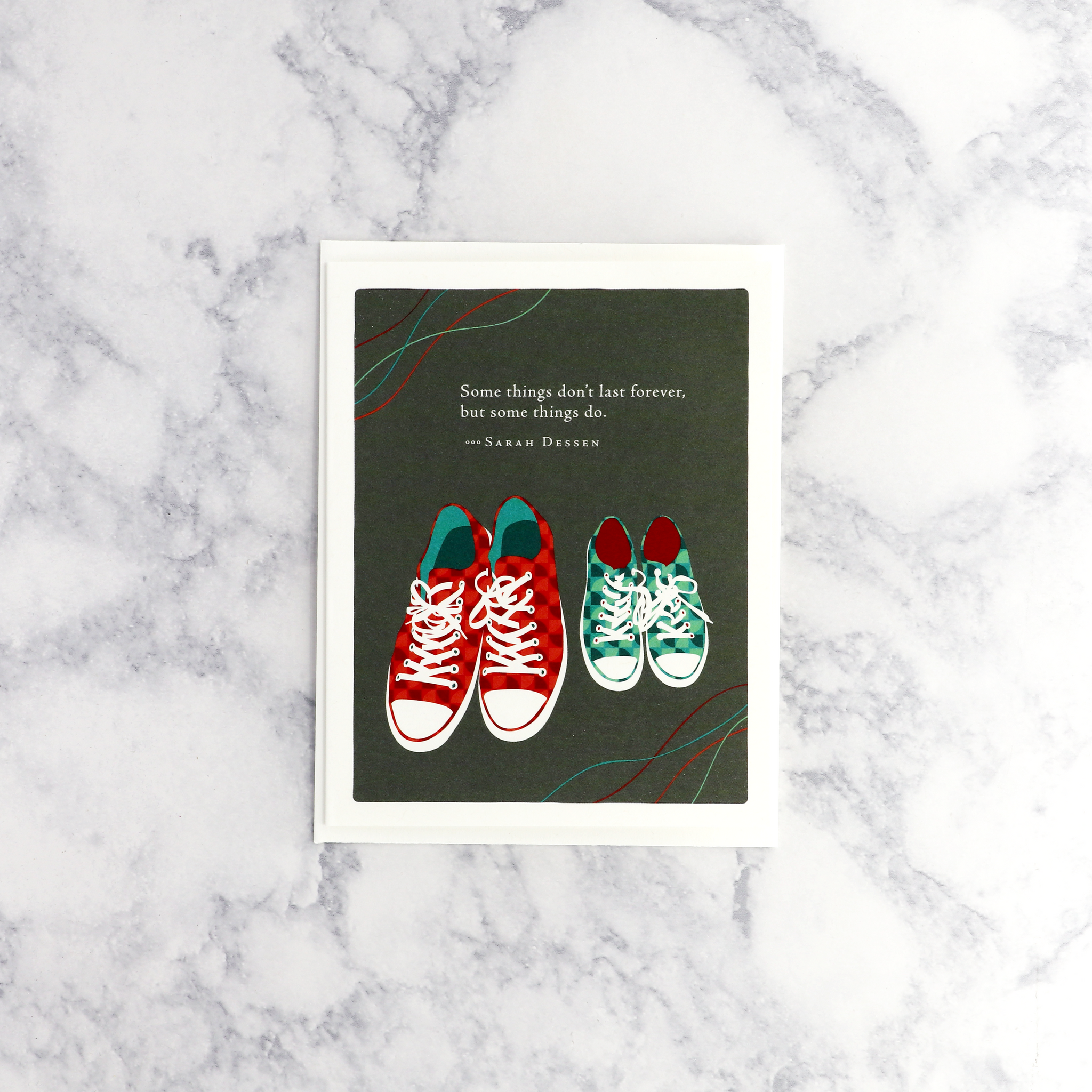 Shoes Sarah Dessen Quote Father's Day Card