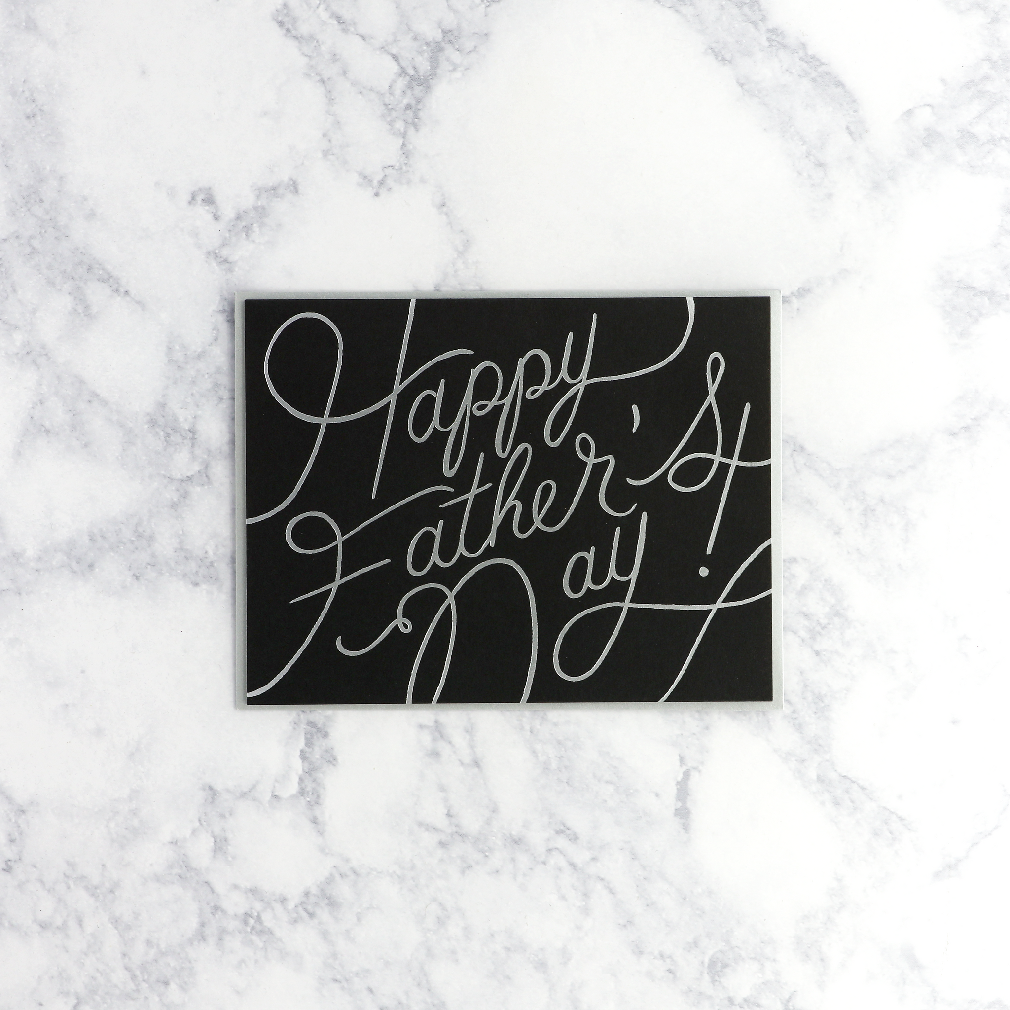 Silver Foil Father's Day Card