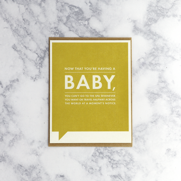 Spa New Baby Card