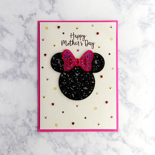 Sparkle Minnie Mouse Mother's Day Card