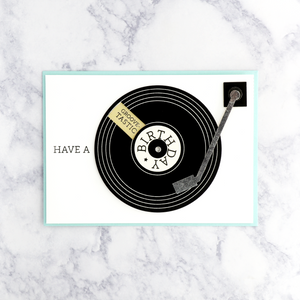 Spinnable Turntable Message Birthday Card