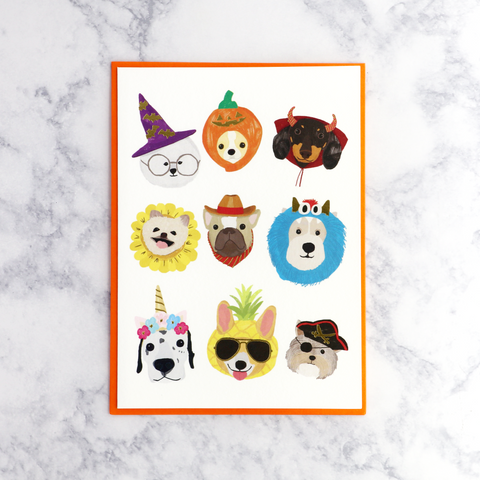 Spooky Pups Halloween Card