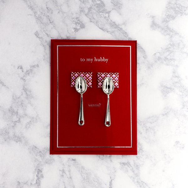 Spooning Valentine's Day Card (For Husband)