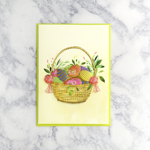 Spring Basket Easter Card