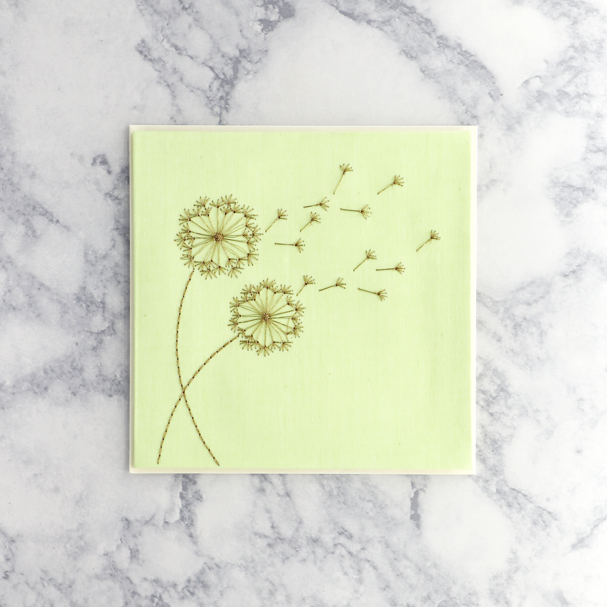 Stitched Dandelion Sympathy Card