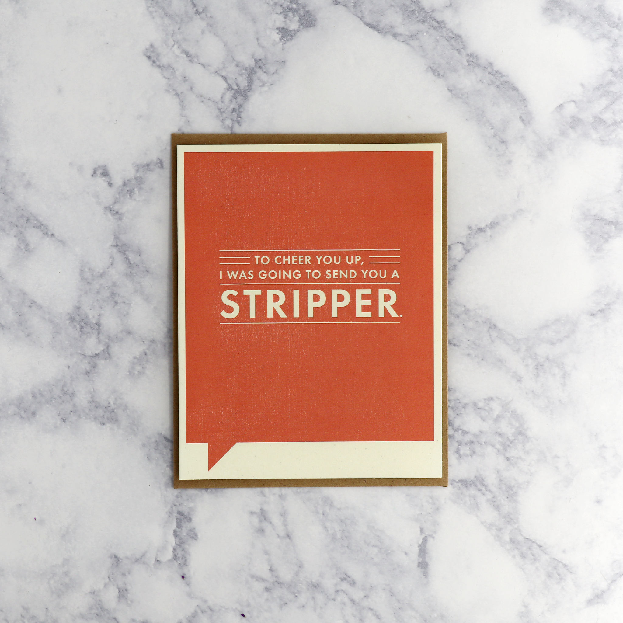 Stripper Get Well Card