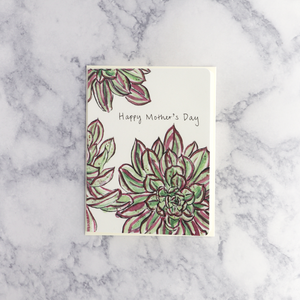 Succulent Mom Mother's Day Card
