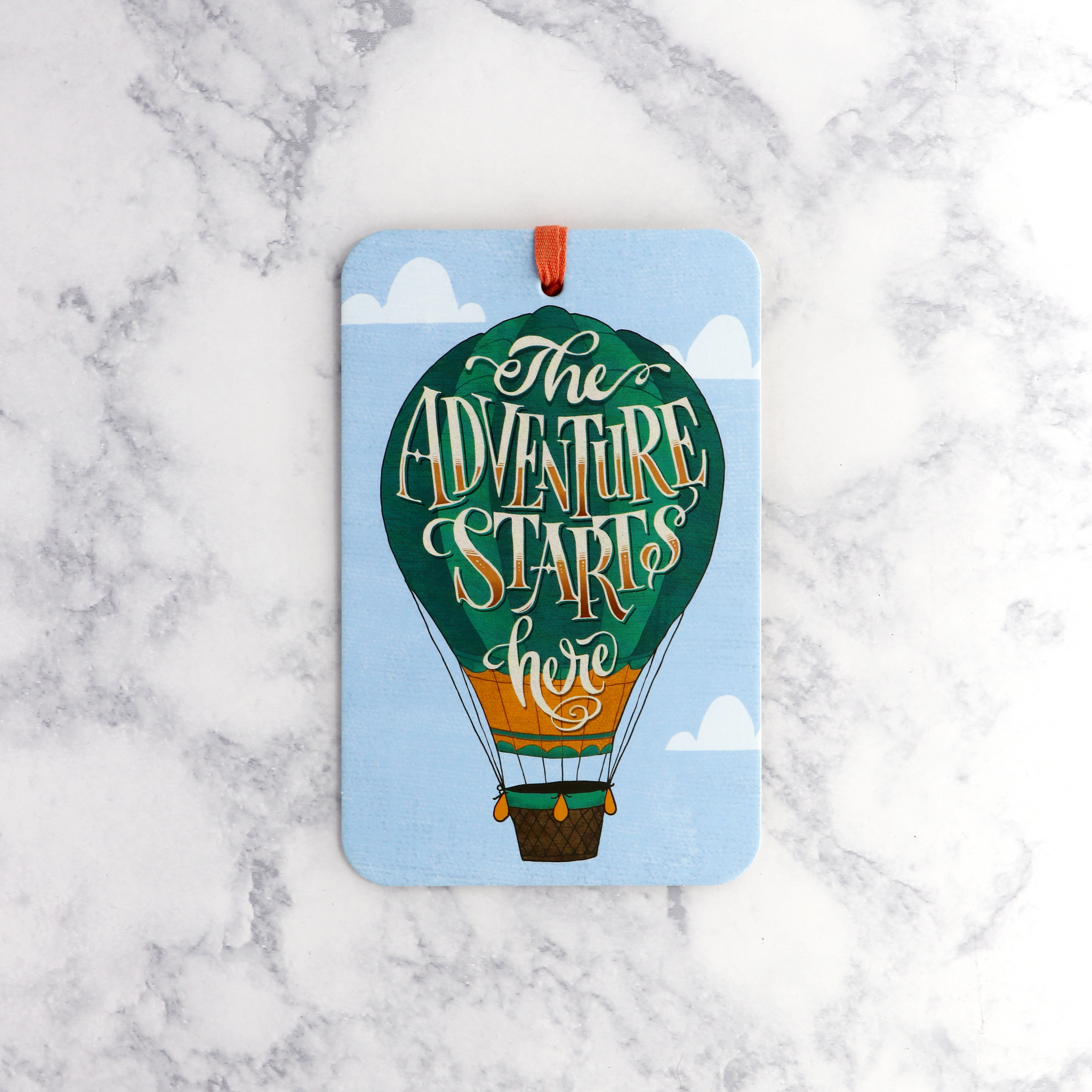 "The Adventure Starts Here" Gift Tag