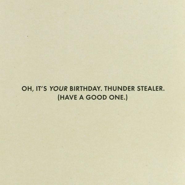 Thunder Stealer Birthday Card