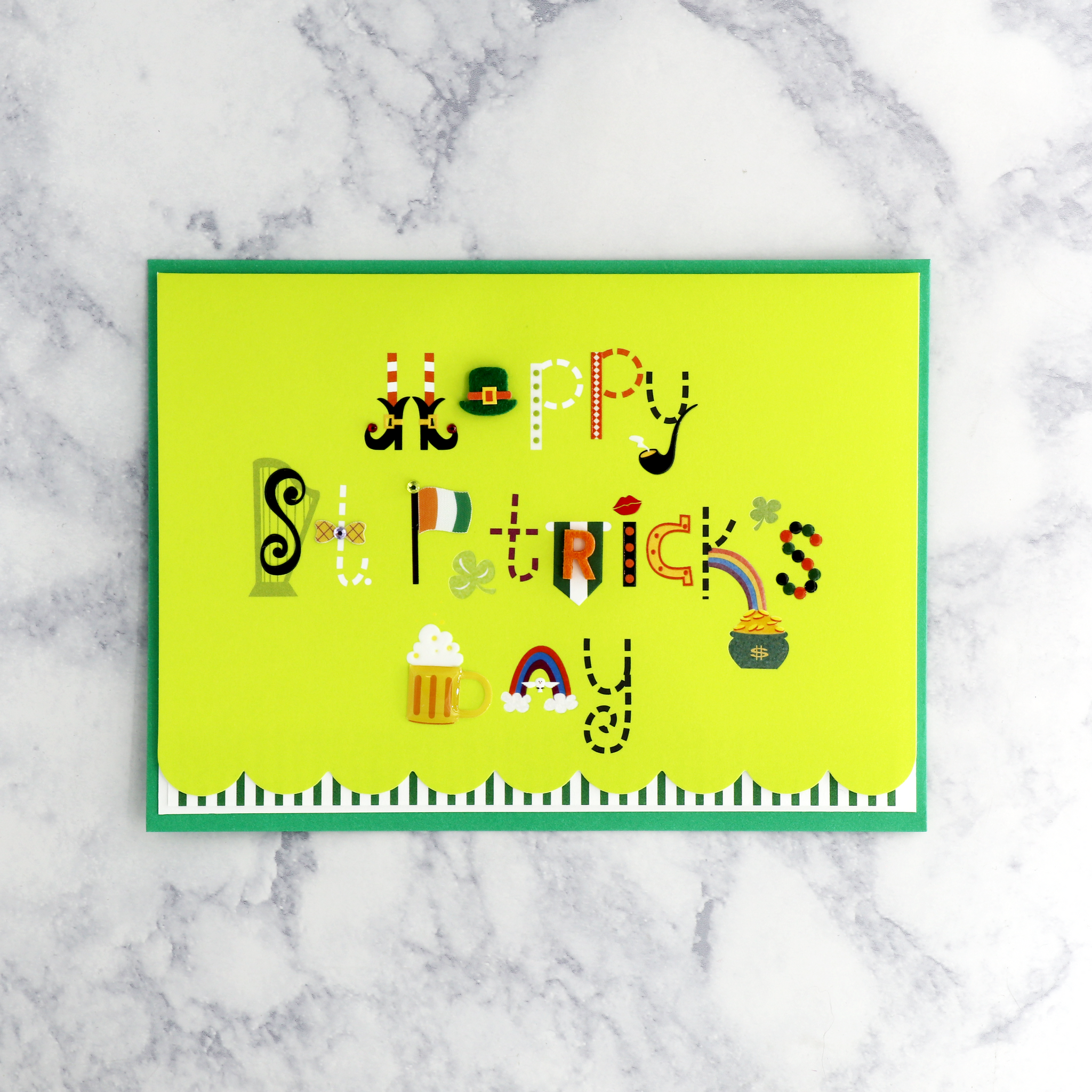 Tip-on Lettering Saint Patrick’s Day Card
