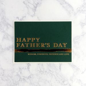 Traditional Bronze Father's Day Card
