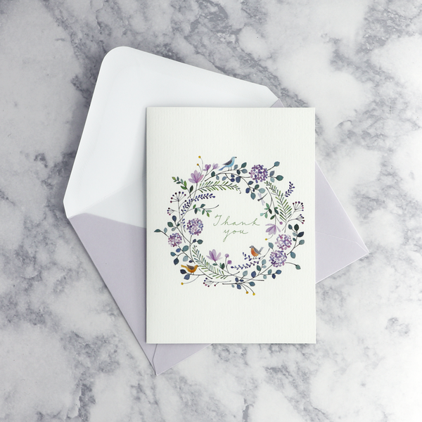 Twiggy Wreath Thank You Boxed Notes (Set of 10)