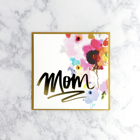 Watercolor Gem Floral Mother's Day Card (For Mom)