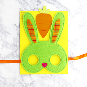 Wearable Bunny Mask Easter Card
