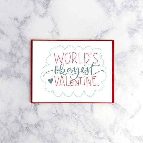 "World's Okayest..." Valentine's Day Card