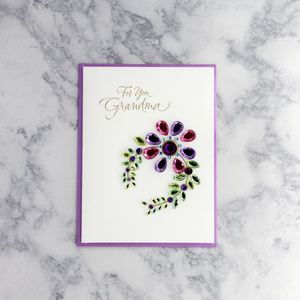 Wreath Birthday Card (For Grandmother)