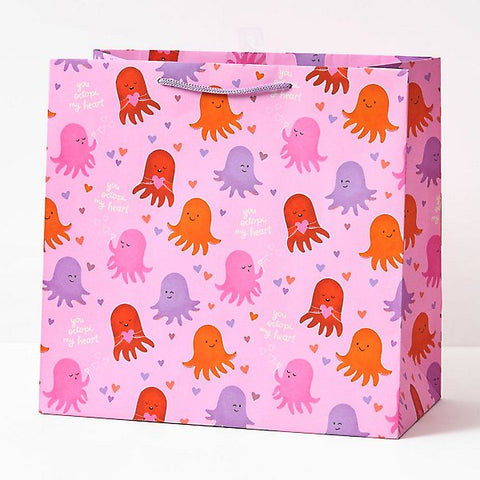 "You Octopi My Heart" Valentine's Day Large Gift Bag