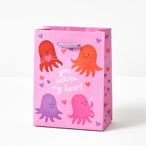"You Octopi My Heart" Valentine's Day Small Gift Bag