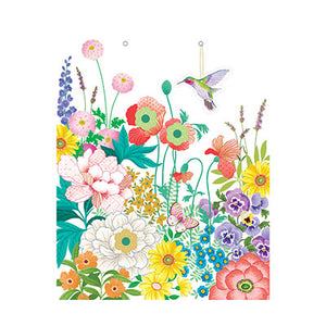 Spring Floral Scene Large Bag