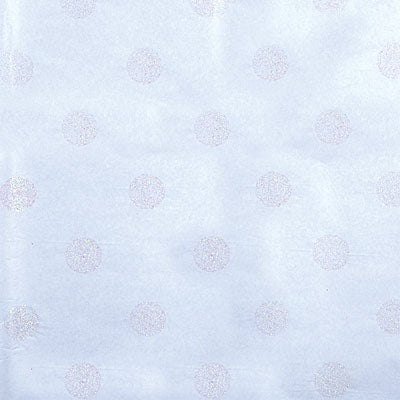 Glitter Dots White Tissue Paper (Set of 4)