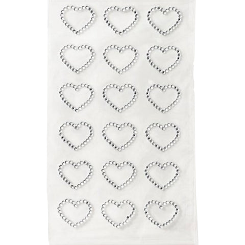 Gemstone Hearts Valentine’s Day Stickers (Set of 18)