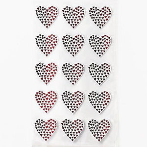 Red Mini Heart Valentine’s Day Stickers (Set of 30)